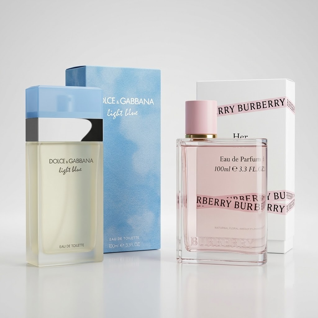 COMBO Burberry Her + Light Blue Dolce & Gabbana 100ml
