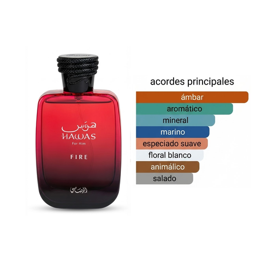 Hawas Fire 100ml + Perfumero 1.1