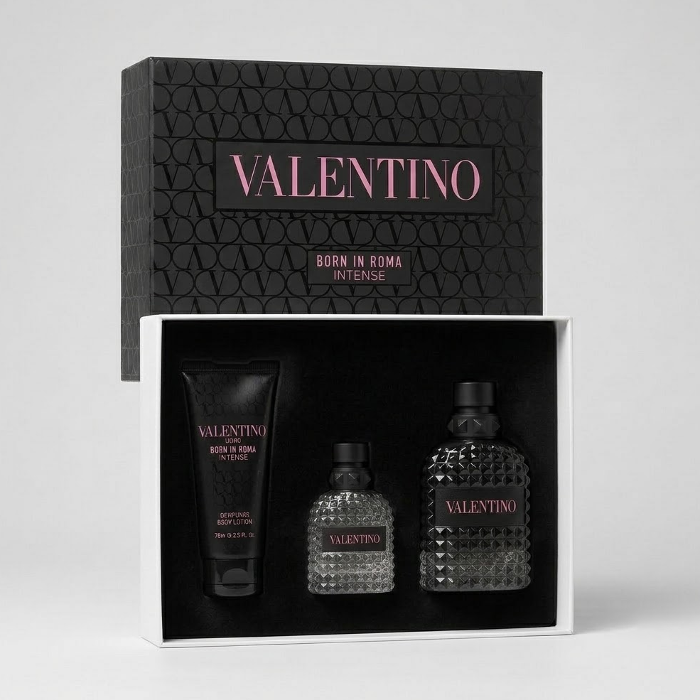 KIT Valentino Born in Roma · Perfume + Crema + Splash