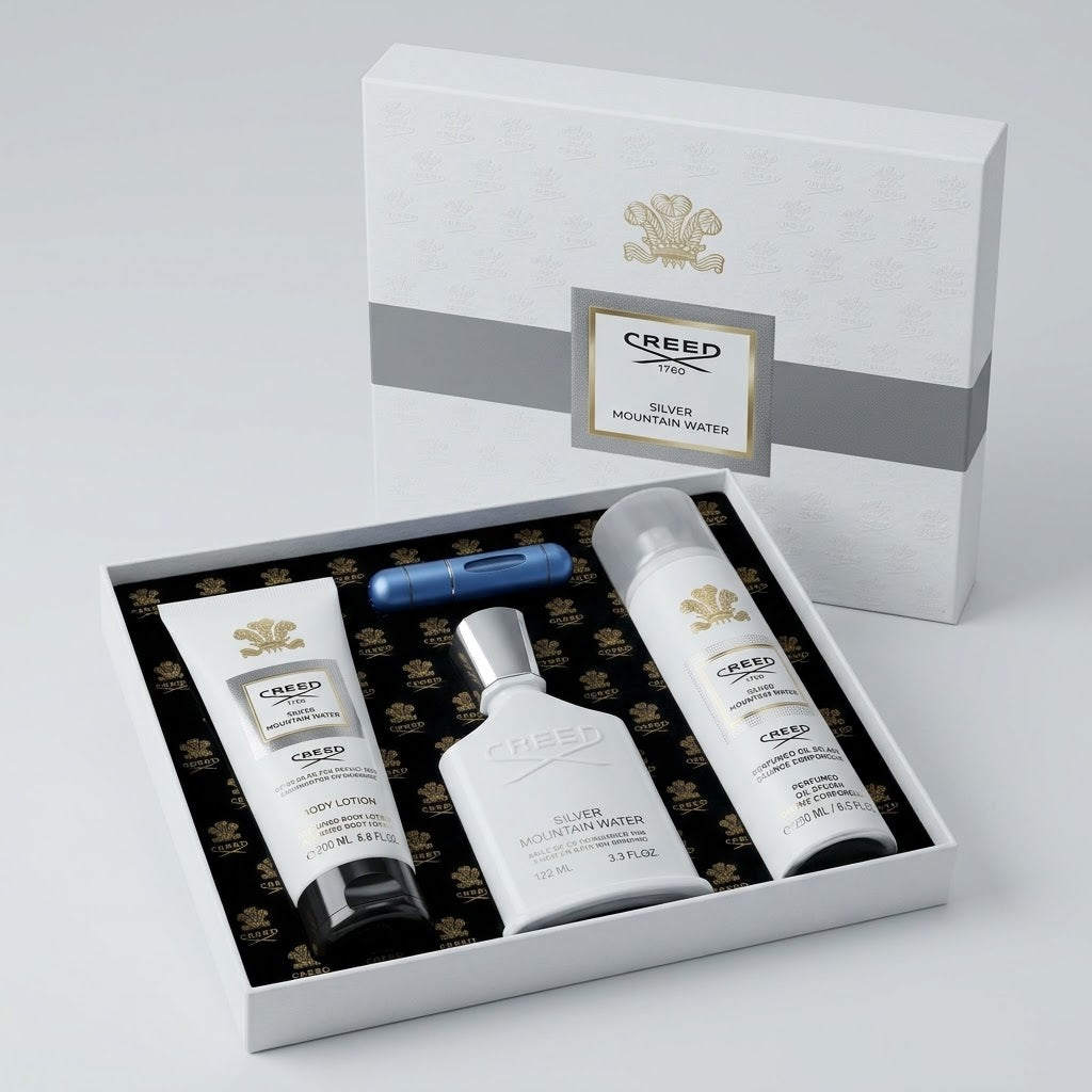 Creed Silver Mountain Water · Perfume + Splash + Crema