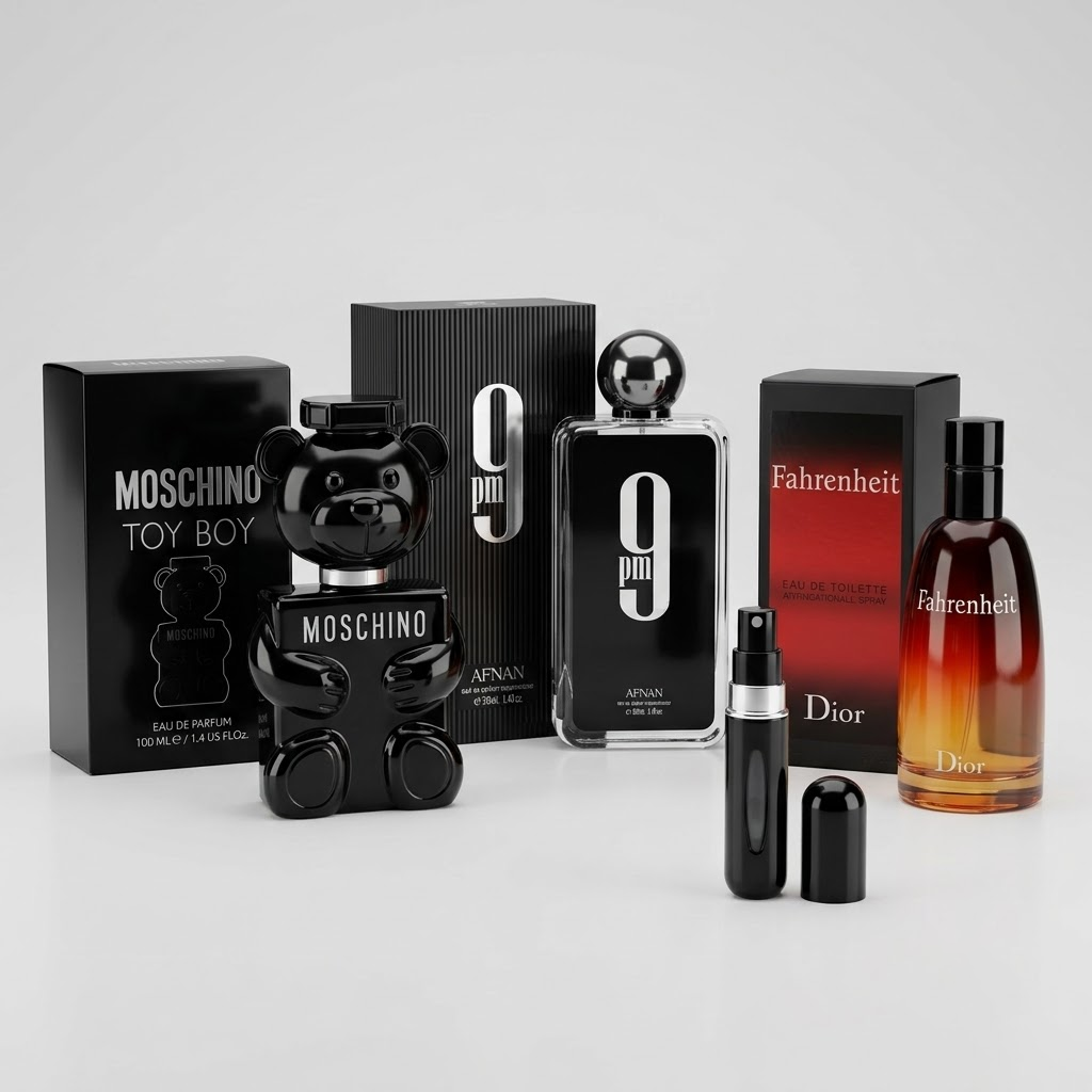 COMBO 9PM + Toy Boy + Fahrenheit 100ml + Perfumero