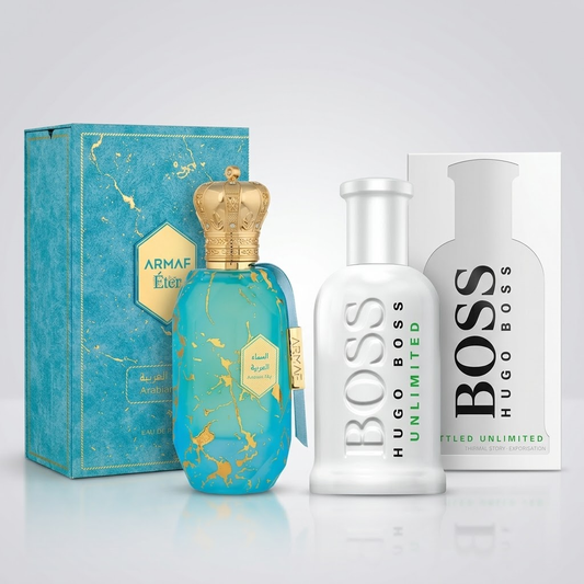 COMBO Hugo Boss Unlimited + Armaf Eter Arabian Sky 100ml