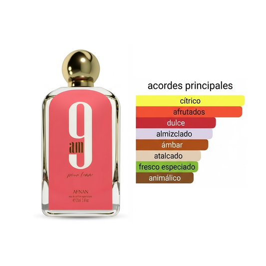 9AM Pour Femme 100ml + Perfumero 1.1