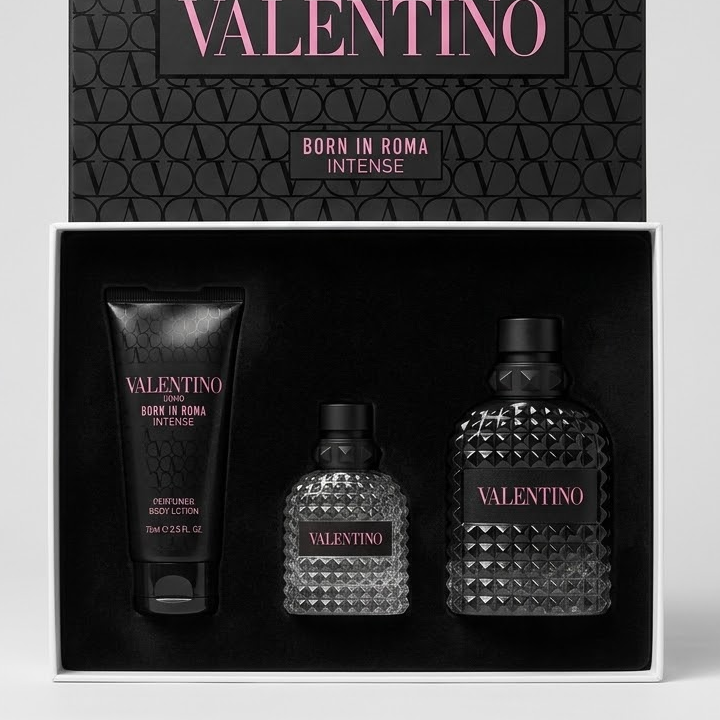 KIT Valentino Born in Roma · Perfume + Crema + Splash