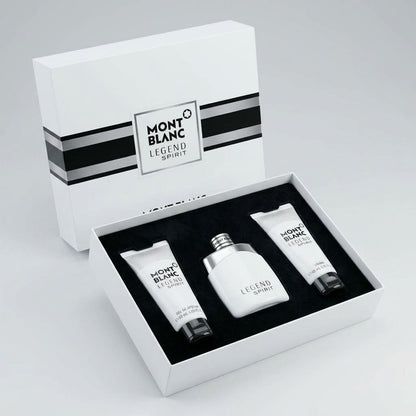 KIT Mont Blanc Legend Spirit · Perfume + Gel de afeitar + Crema