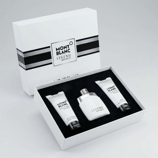 KIT Mont Blanc Legend Spirit · Perfume + Gel de afeitar + Crema