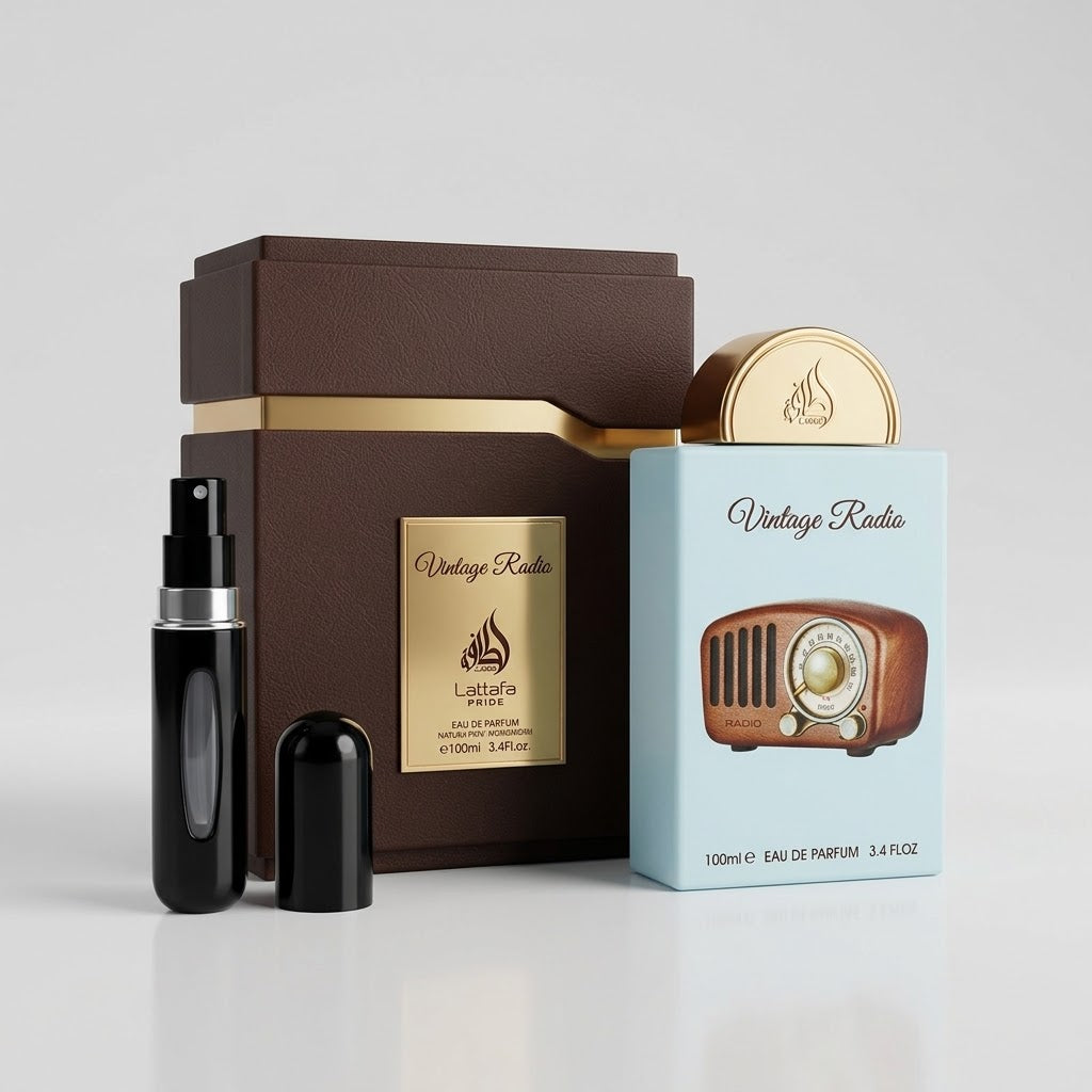 Lattafa Vintage Radio 100ml + Perfumero 1.1