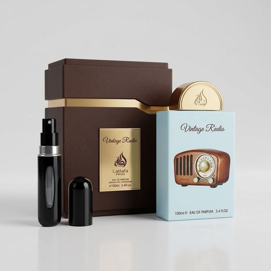 Lattafa Vintage Radio 100ml + Perfumero 1.1