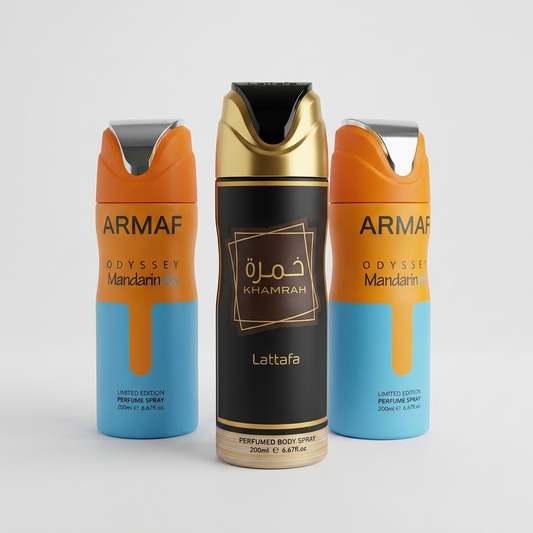 COMBO Body Spray Mandarin Sky x2 + Lattafa Khamrah x1