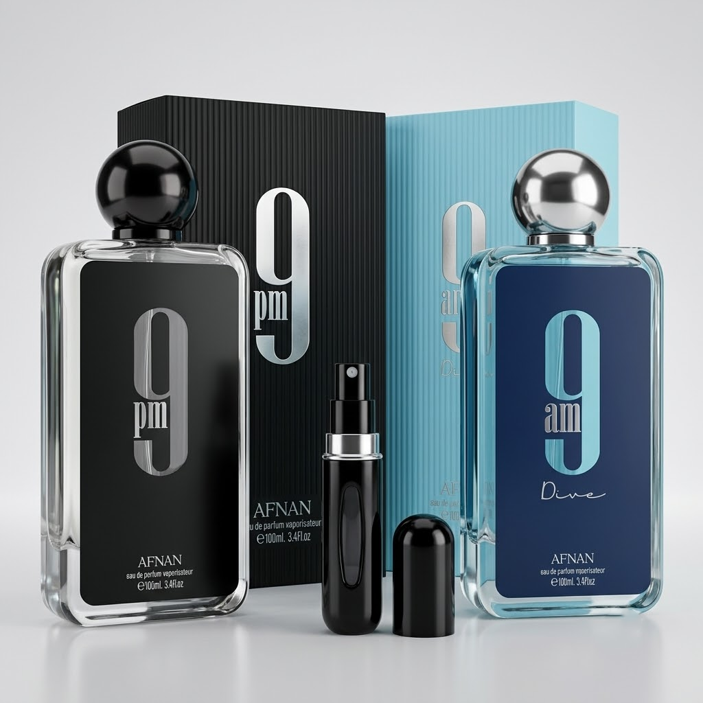 COMBO 9PM 100ml + 9AM 100ml + Perfumero
