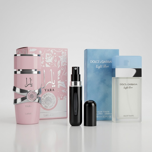 COMBO Yara 100ml + Light Blue 100ml + Perfumero