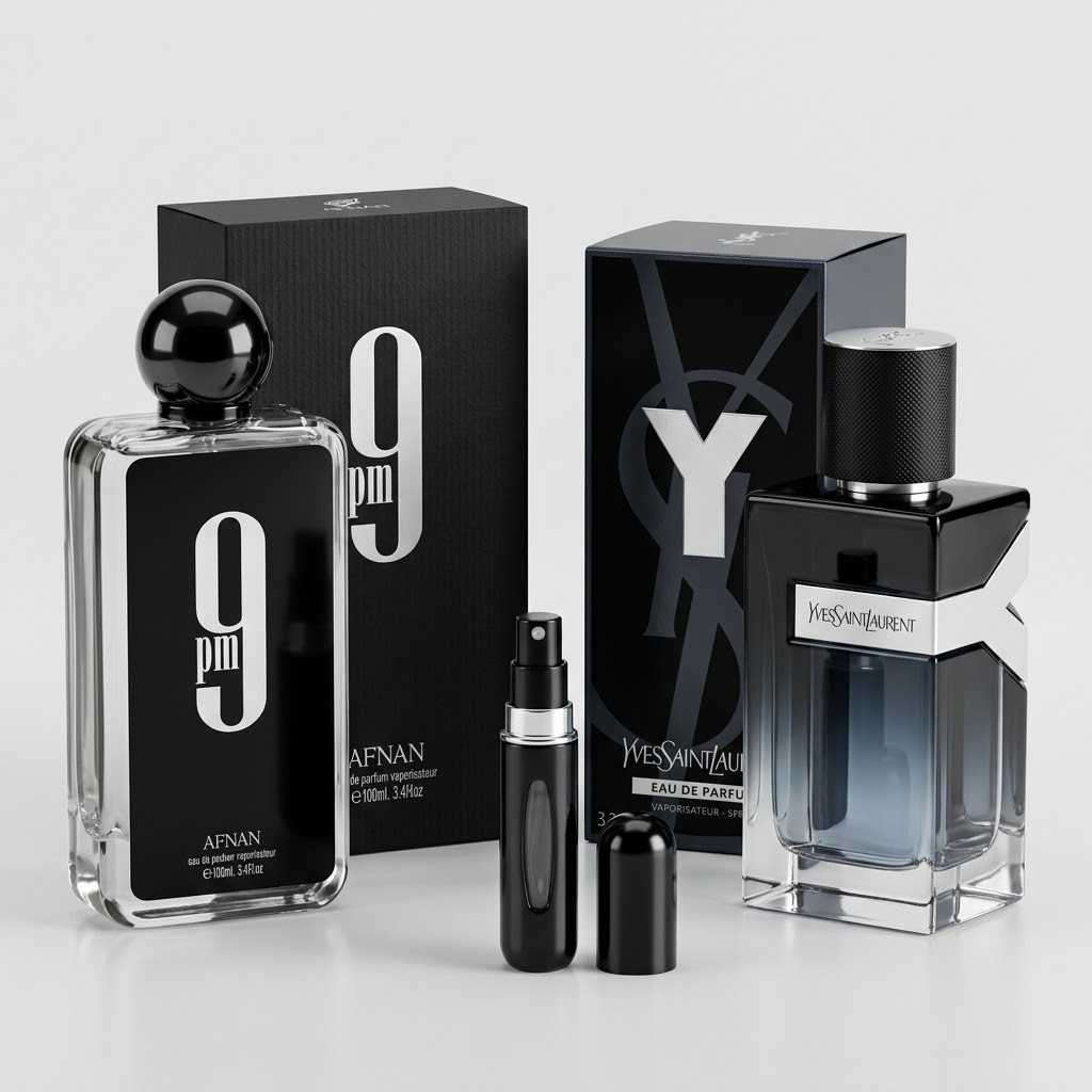 COMBO 9PM 100ml + YSL Y 100ml + Perfumero