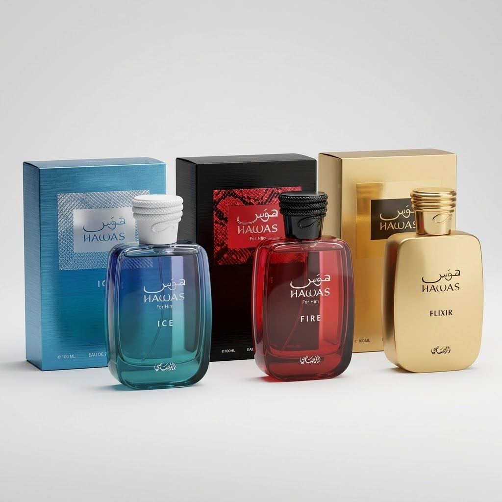 COMBO Hawas Ice + Fire + Elixir 100ml