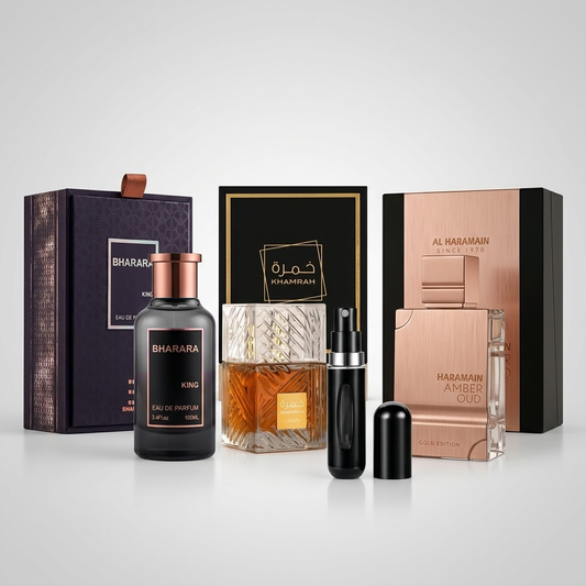 COMBO Bharara King + Khamrah + Amber Oud + Perfumero